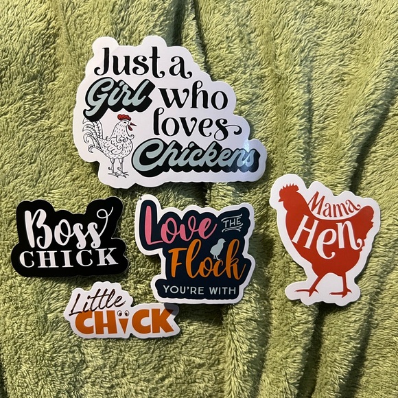 Chicken Stickers Vinyl Decals (TSC 2023 Chick Days Item) - Picture 3 of 9